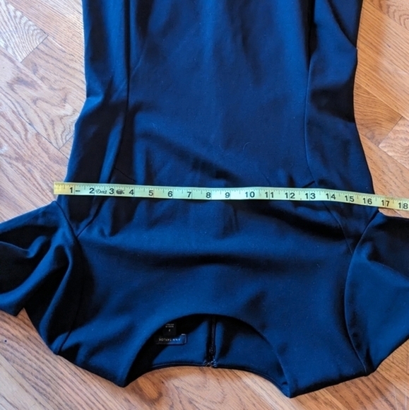 Ann Taylor Size 2 Black Lined Dress w/ Ruffled Bottom - Picture 7 of 9